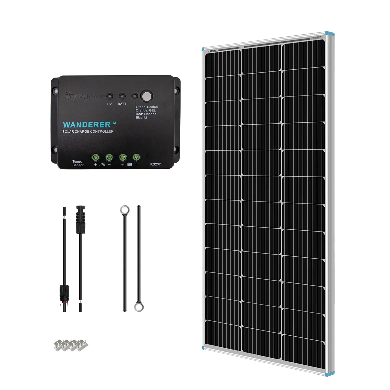 Renogy 100 Watt Solar Panel Starter Kit