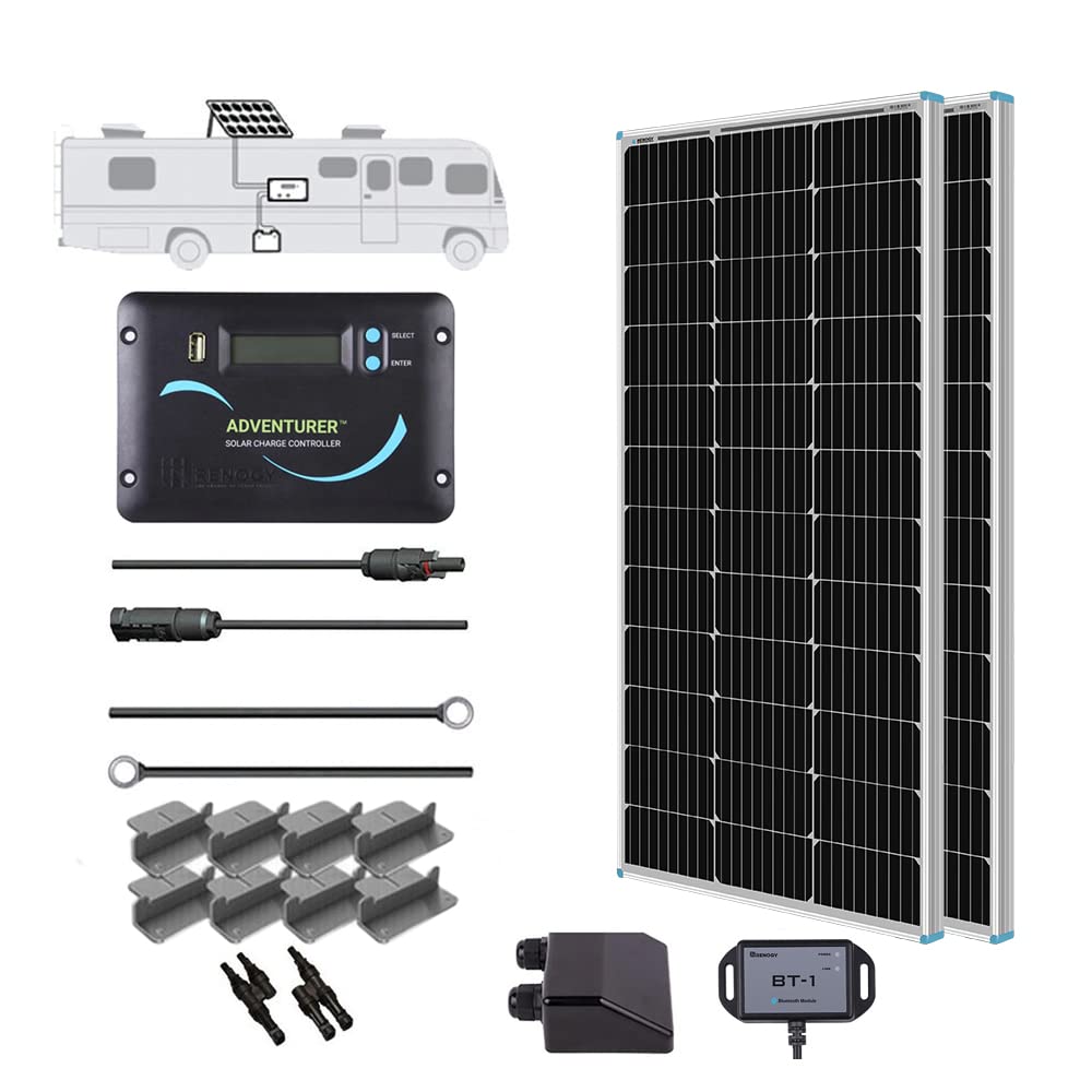 Renogy 200 Watts 12 Volts Monocrystalline RV Solar Panel Kit